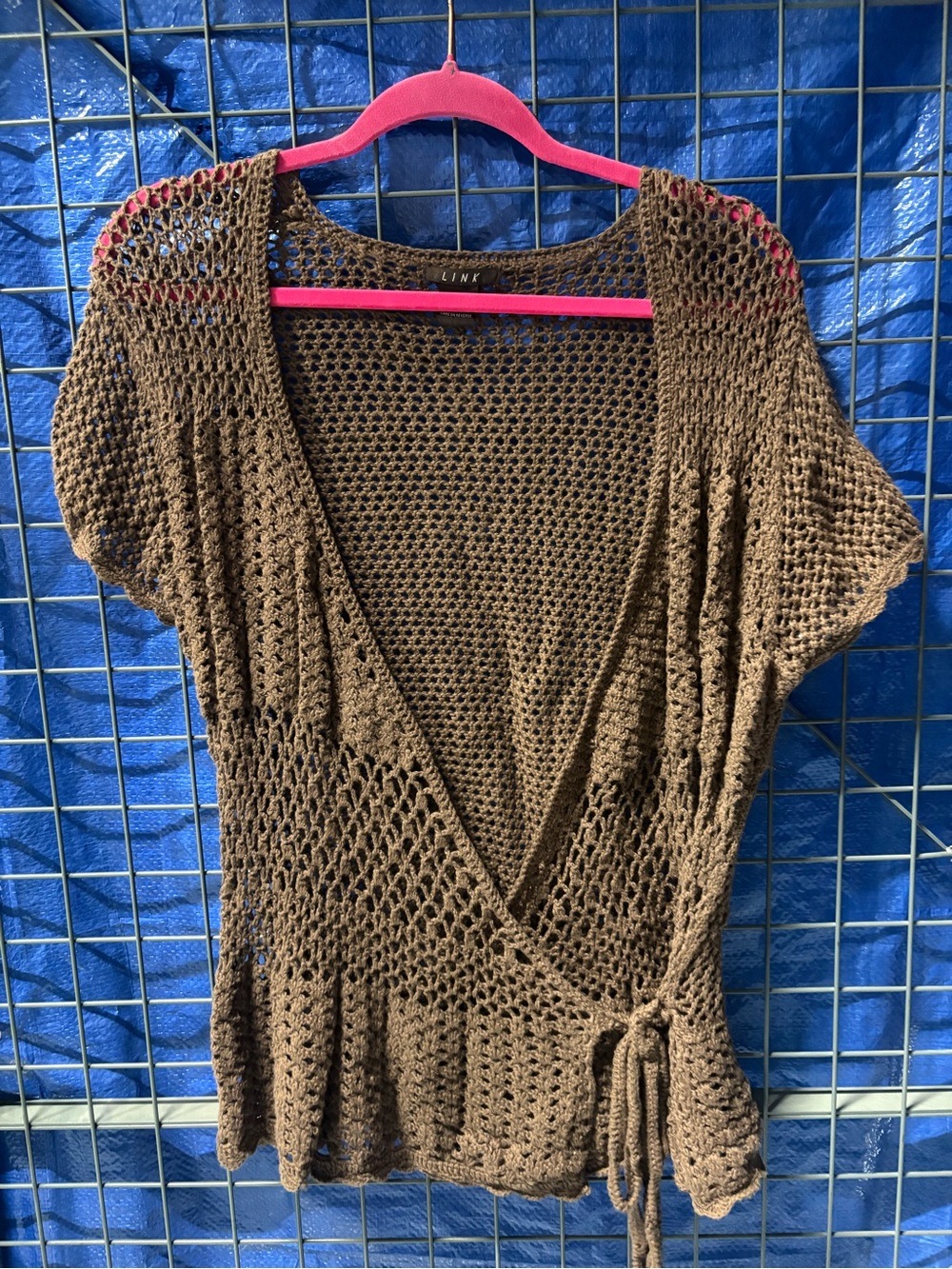 Wrap-Front Crochet top